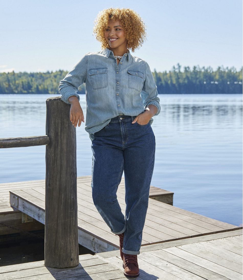 Women's L.L. Bean Heritage Washed Denim Shirt, Long-Sleeve | L.L.Bean Signature