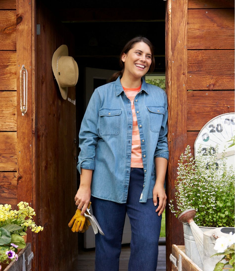 Women's L.L. Bean Heritage Washed Denim Shirt, Long-Sleeve | L.L.Bean Signature