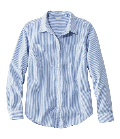 Women's Vacationland Seersucker Shirt, Long-Sleeve | L.L.Bean Everyday