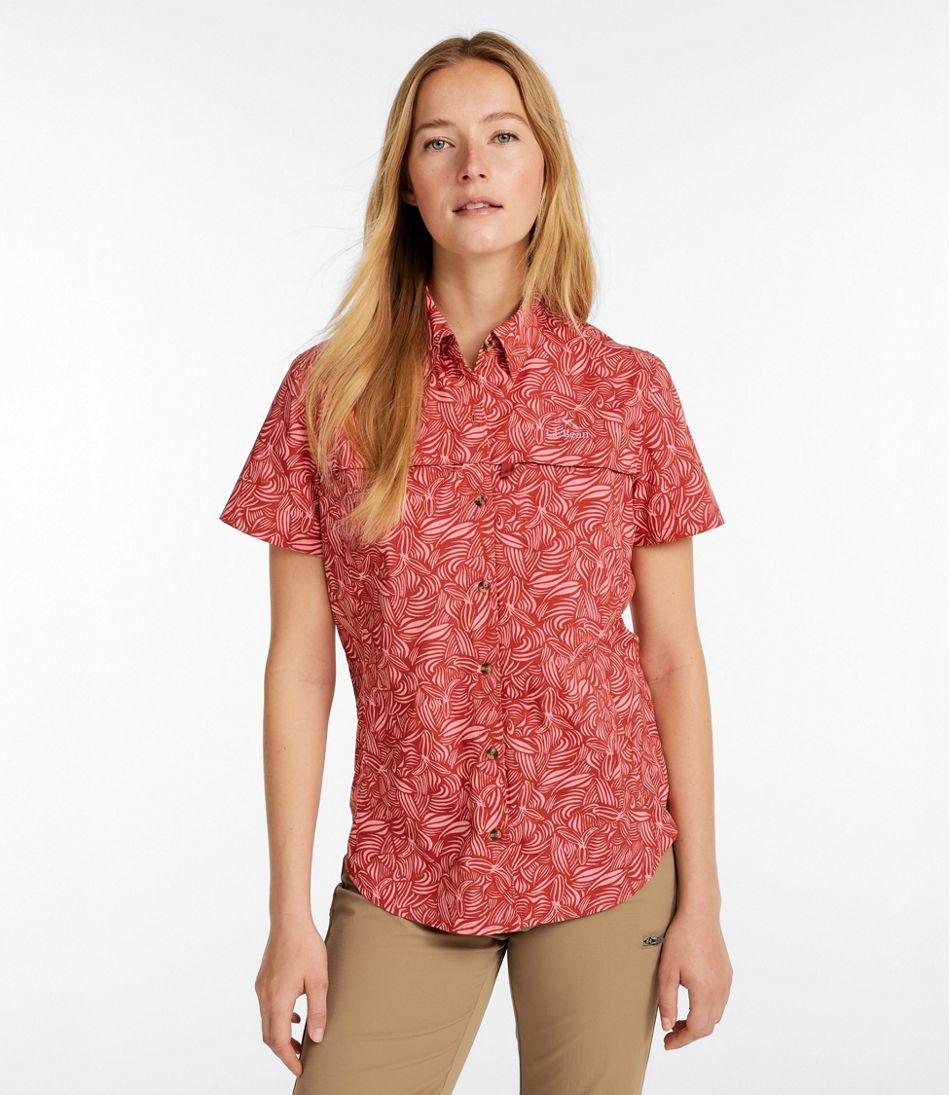 Women's Tropicwear Shirt, Short-Sleeve Print | L.L.Bean Great Value