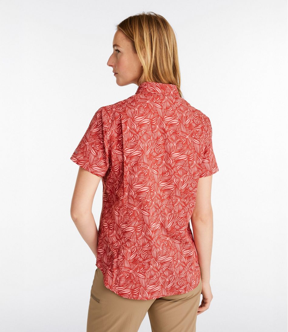 Women's Tropicwear Shirt, Short-Sleeve Print | L.L.Bean Great Value