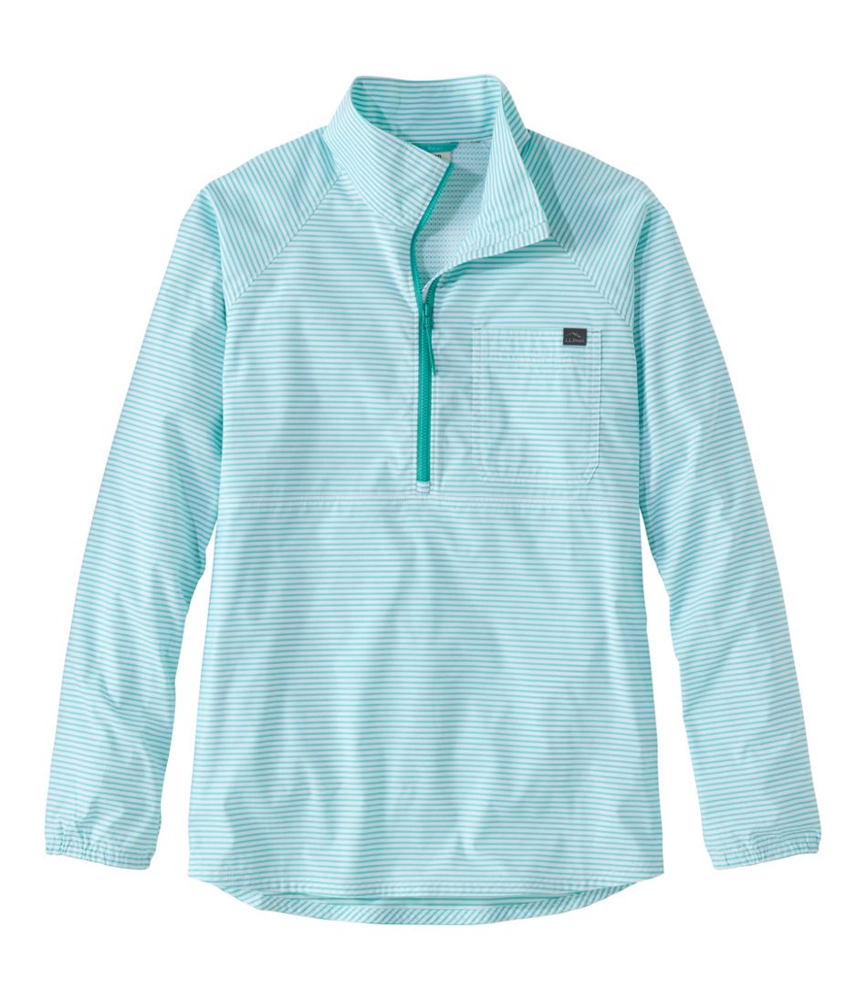 Women's Everyday SunSmart® Woven Shirt, Quarter-Zip Pullover Colorblock | L.L.Bean Trending