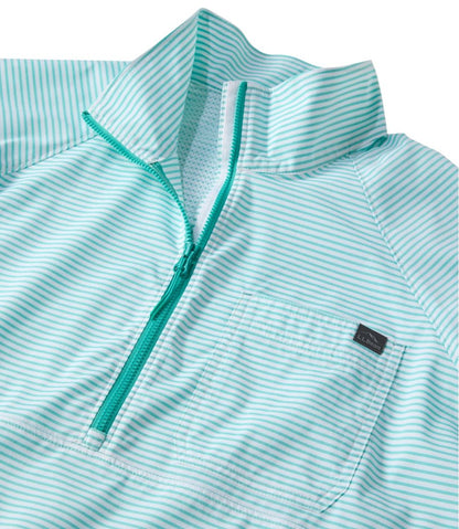 Women's Everyday SunSmart® Woven Shirt, Quarter-Zip Pullover Colorblock | L.L.Bean Trending