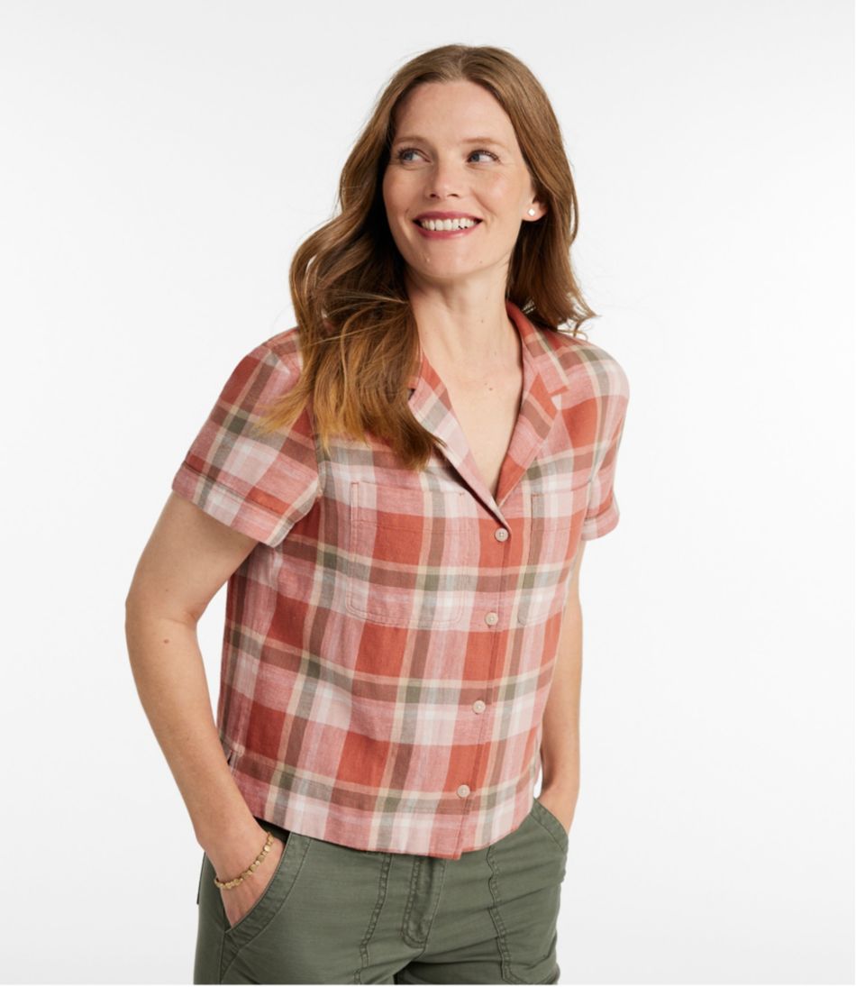 Women's Signature Hemp/Cotton Camp Shirt, Short-Sleeve | L.L.Bean Essential