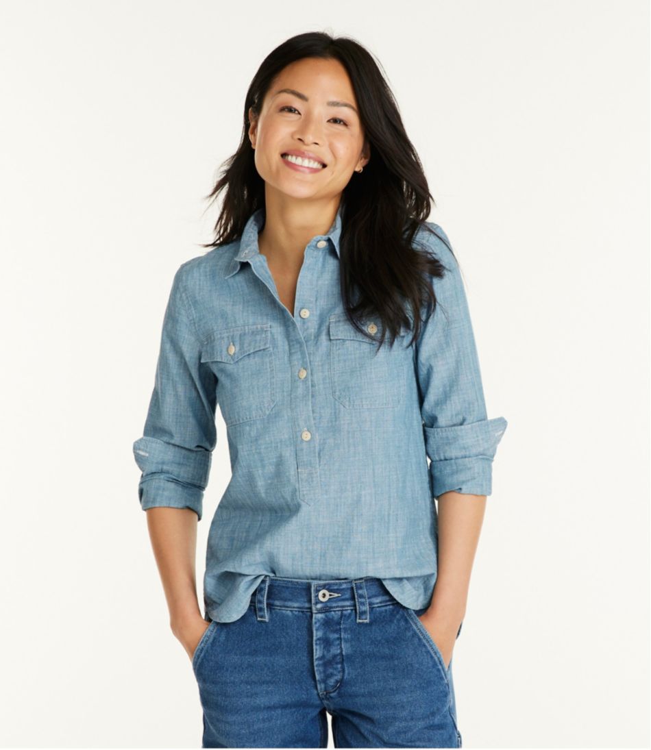 Women's Signature Woven Popover | L.L.Bean Everyday