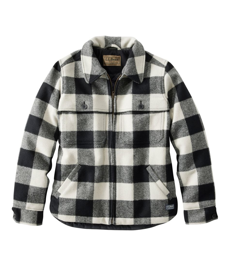 Women's Maine Guide Zip Front Jac-Shirt with Primaloft, Plaid | L.L.Bean Great Value