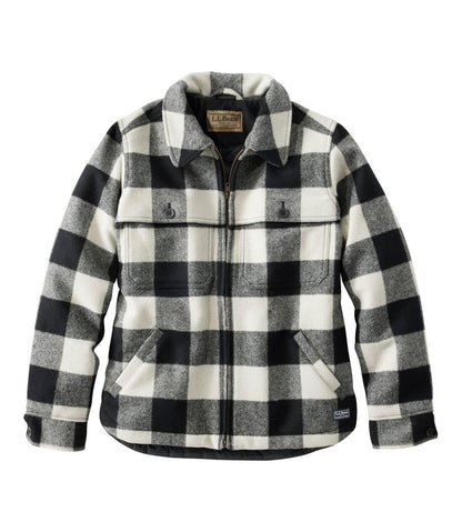 Women's Maine Guide Zip Front Jac-Shirt with Primaloft, Plaid | L.L.Bean Great Value