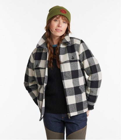 Women's Maine Guide Zip Front Jac-Shirt with Primaloft, Plaid | L.L.Bean Great Value