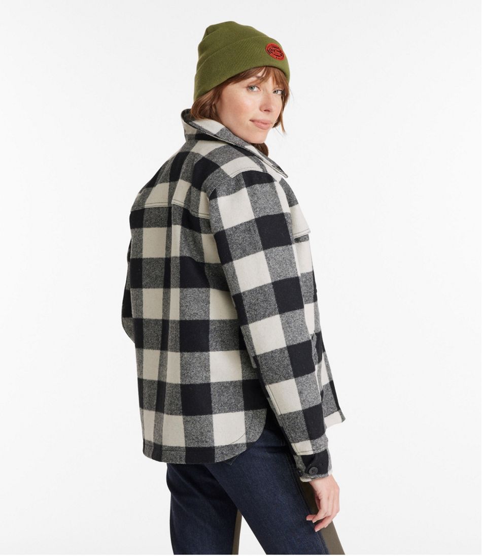 Women's Maine Guide Zip Front Jac-Shirt with Primaloft, Plaid | L.L.Bean Great Value