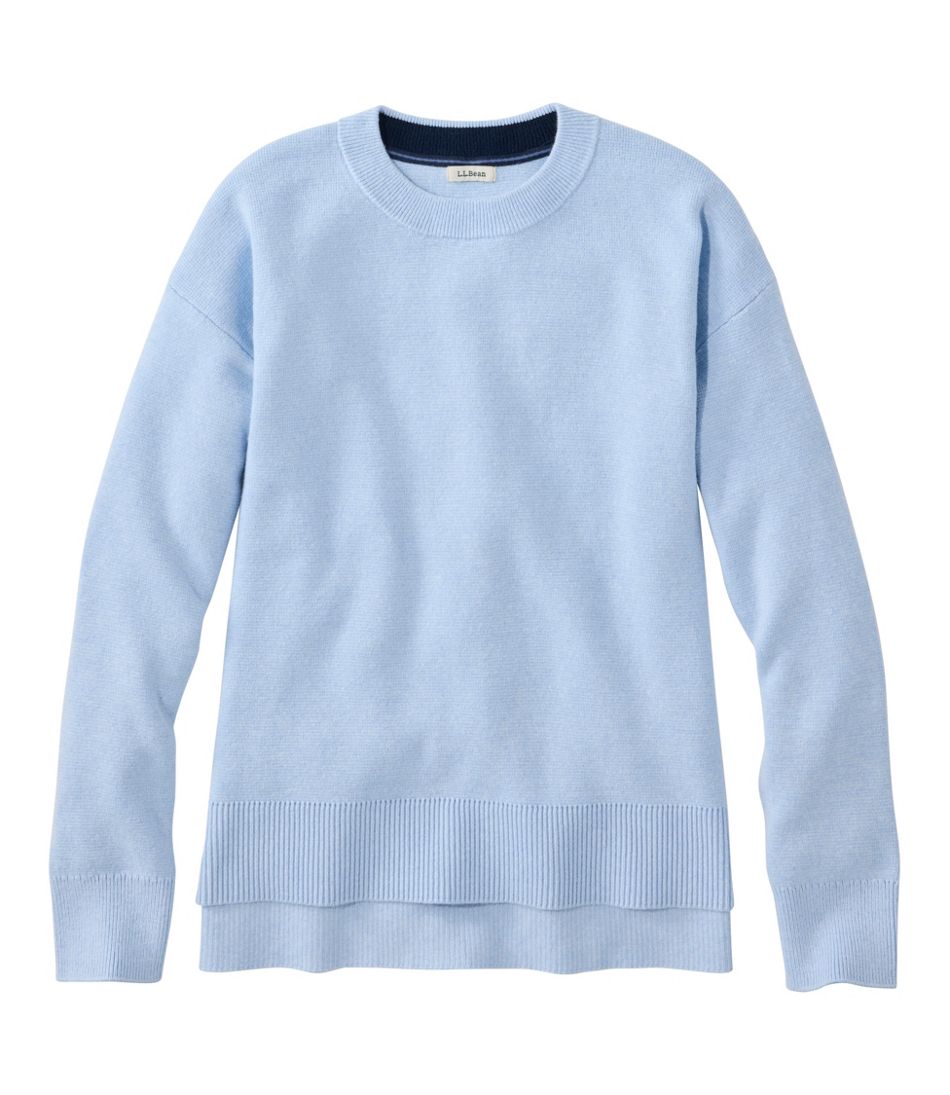 Women's Wicked Soft Cotton/Cashmere Crewneck Sweater | L.L.Bean Best Seller