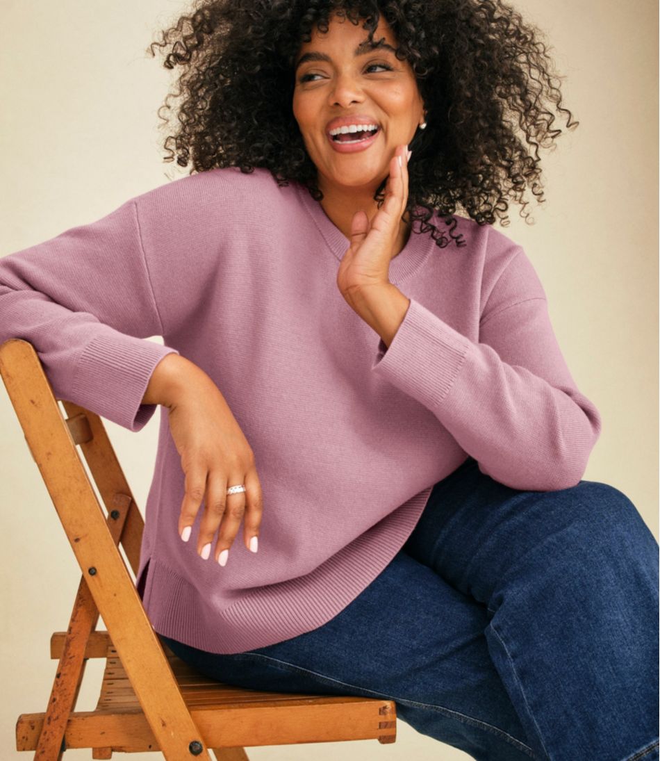 Women's Wicked Soft Cotton/Cashmere Crewneck Sweater | L.L.Bean Best Seller