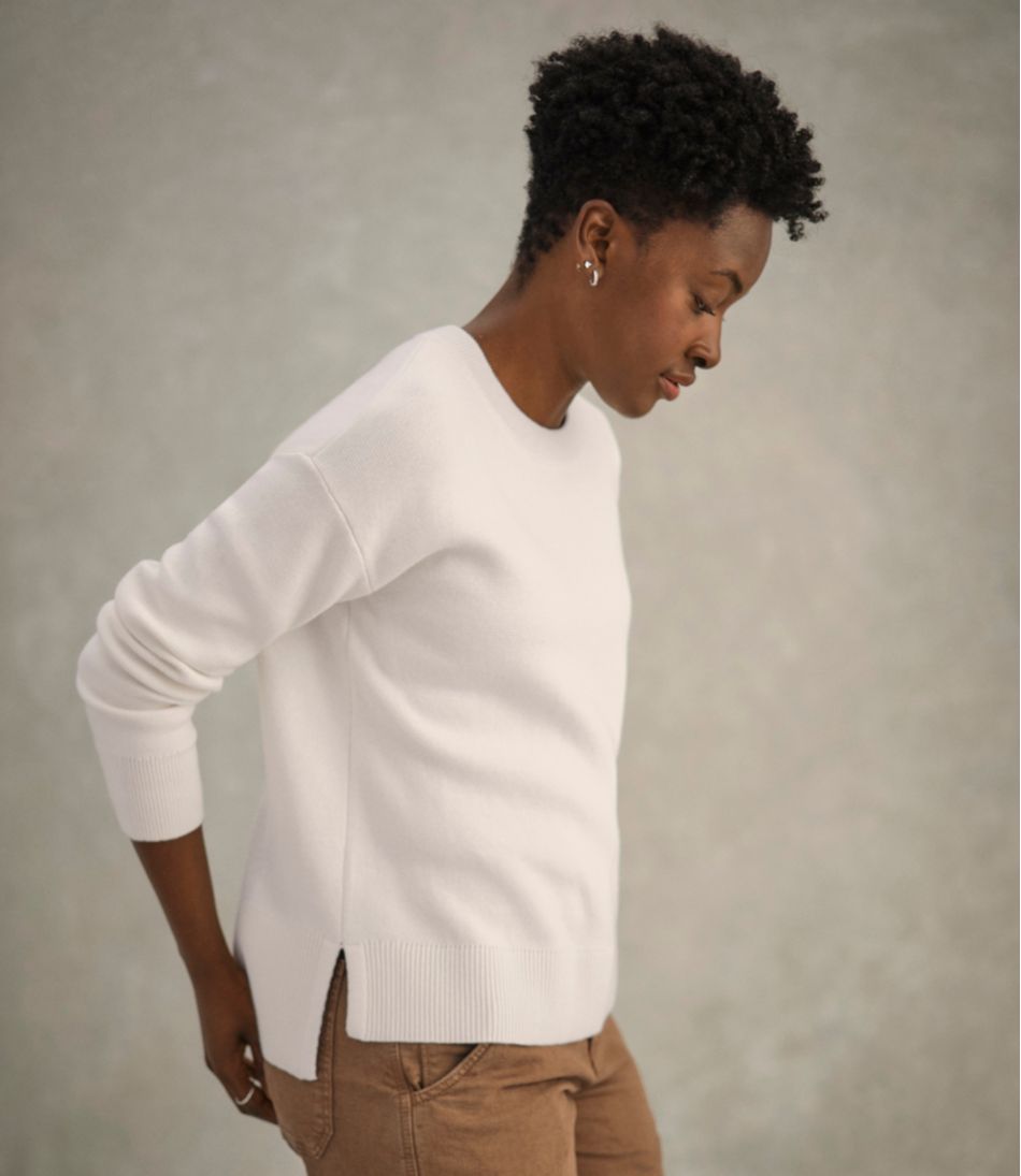 Women's Wicked Soft Cotton/Cashmere Crewneck Sweater | L.L.Bean Best Seller