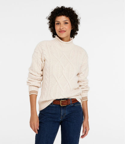 Women's 1912 Heritage Wool Blend Mockneck Sweater | L.L.Bean Exclusive