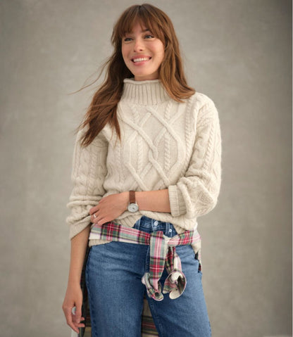 Women's 1912 Heritage Wool Blend Mockneck Sweater | L.L.Bean Exclusive