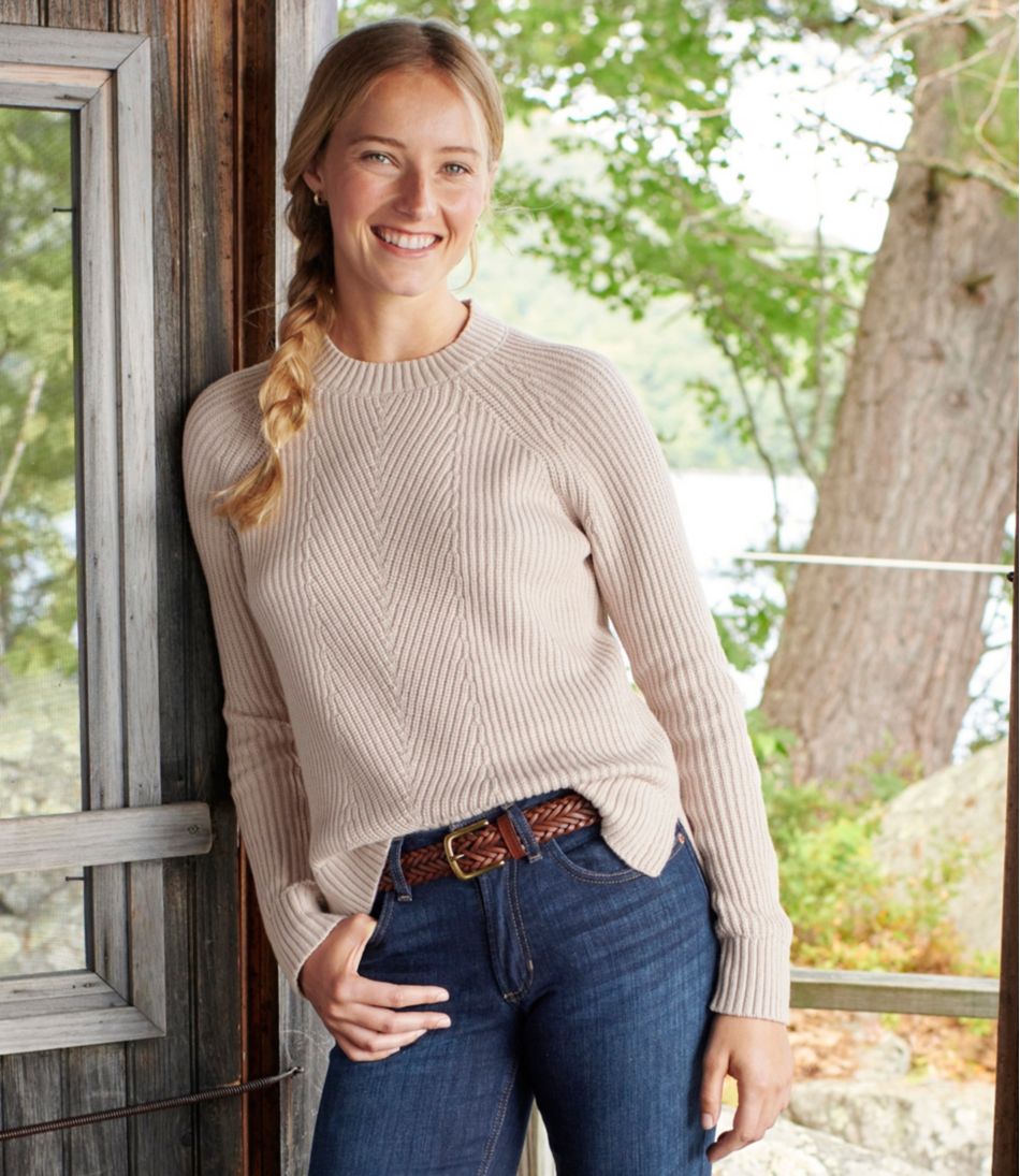 Women's Mariner Shaker Sweater, Crewneck | L.L.Bean Signature
