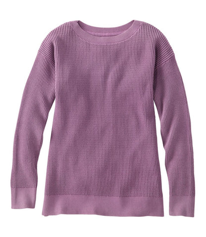 Women's Sunwashed Waffle Sweater, Pullover | L.L.Bean Classic