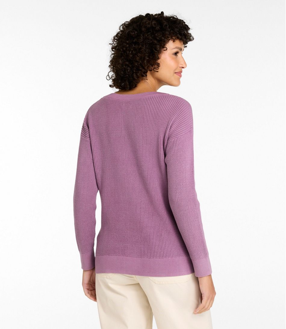 Women's Sunwashed Waffle Sweater, Pullover | L.L.Bean Classic