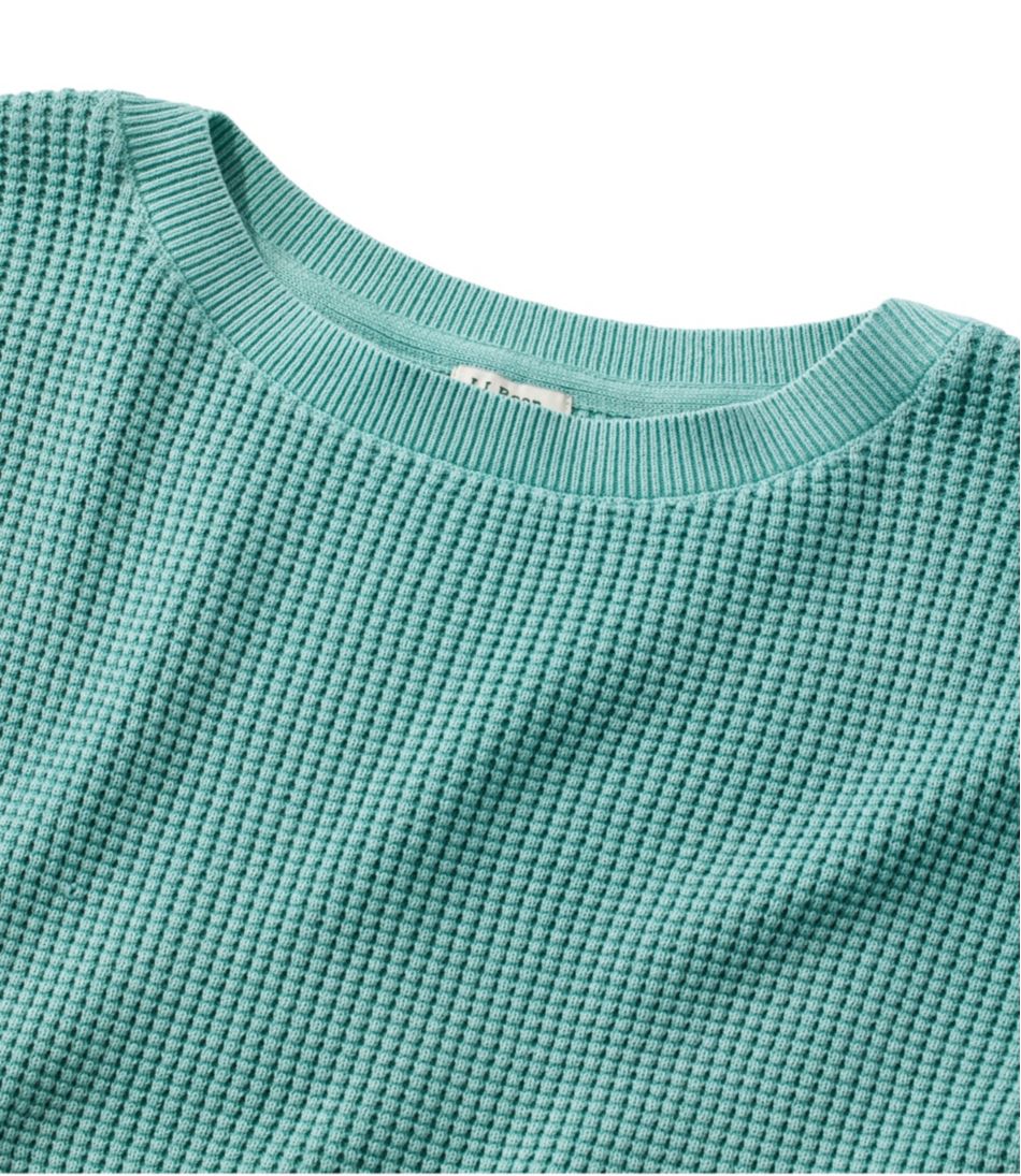 Women's Sunwashed Waffle Sweater, Pullover | L.L.Bean Classic