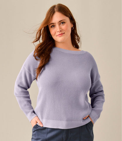 Women's Sunwashed Waffle Sweater, Pullover | L.L.Bean Classic