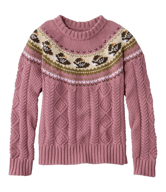 Women's Signature Cotton Fisherman Sweater, Crewneck Novelty | L.L.Bean Essential