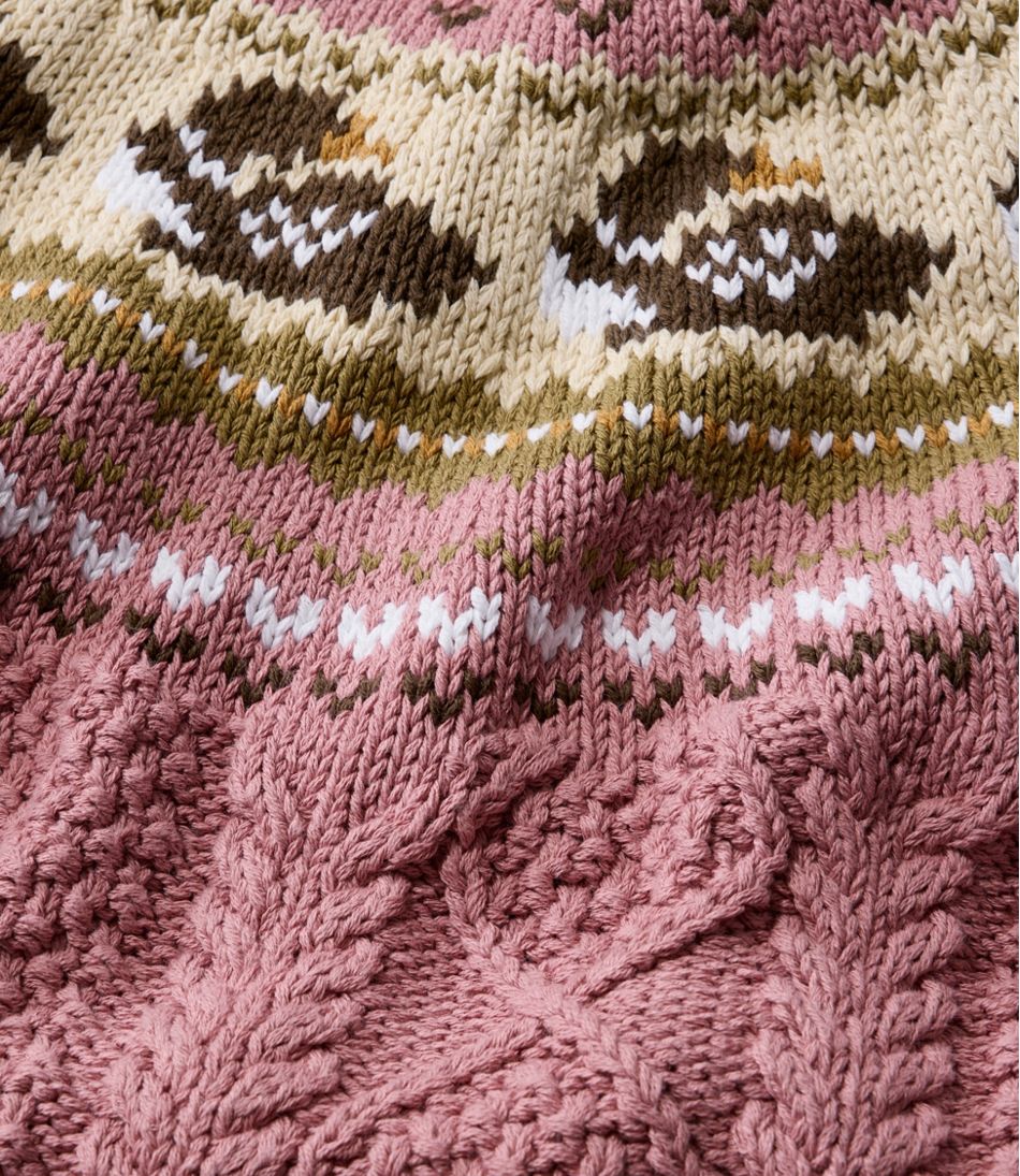Women's Signature Cotton Fisherman Sweater, Crewneck Novelty | L.L.Bean Essential