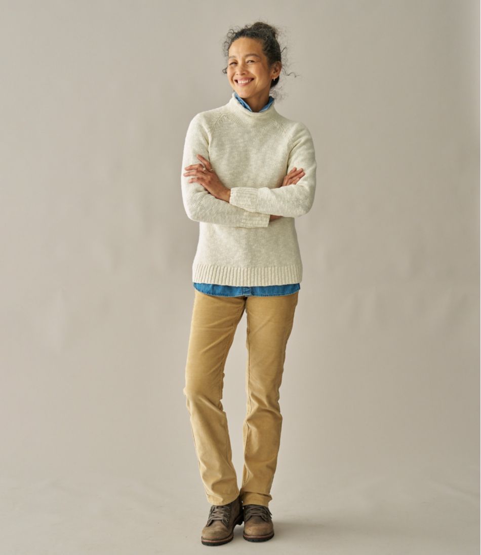 Women's Cotton Ragg Sweater, Funnelneck Pullover | L.L.Bean Value