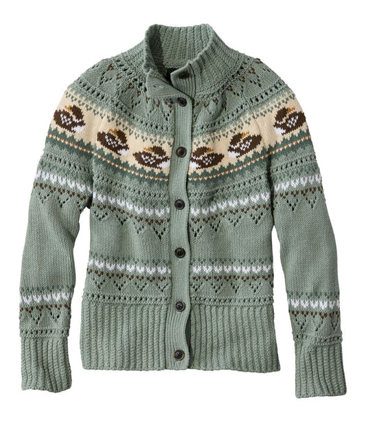 Women's Signature Cotton Fisherman Sweater, Short Cardigan Fair Isle | L.L.Bean Latest