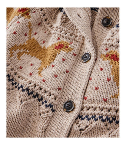Women's Signature Cotton Fisherman Sweater, Short Cardigan Fair Isle | L.L.Bean Latest