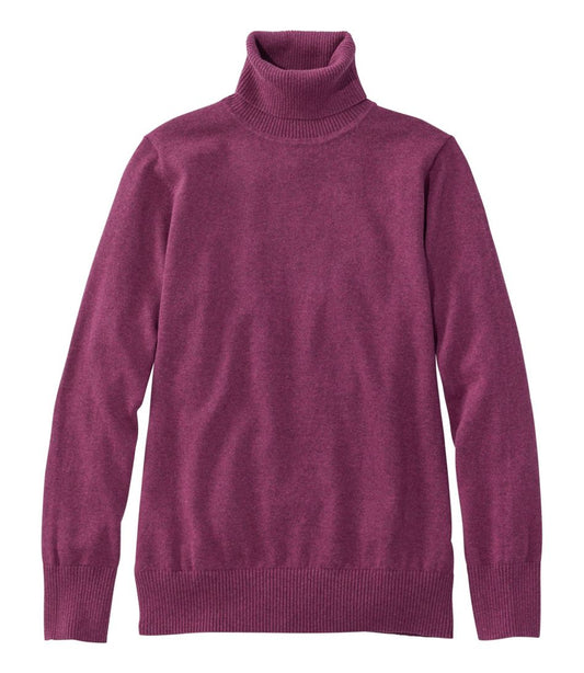 Women's Cotton/Cashmere Sweater, Turtleneck | L.L.Bean Popular