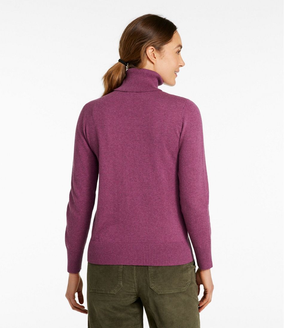 Women's Cotton/Cashmere Sweater, Turtleneck | L.L.Bean Popular