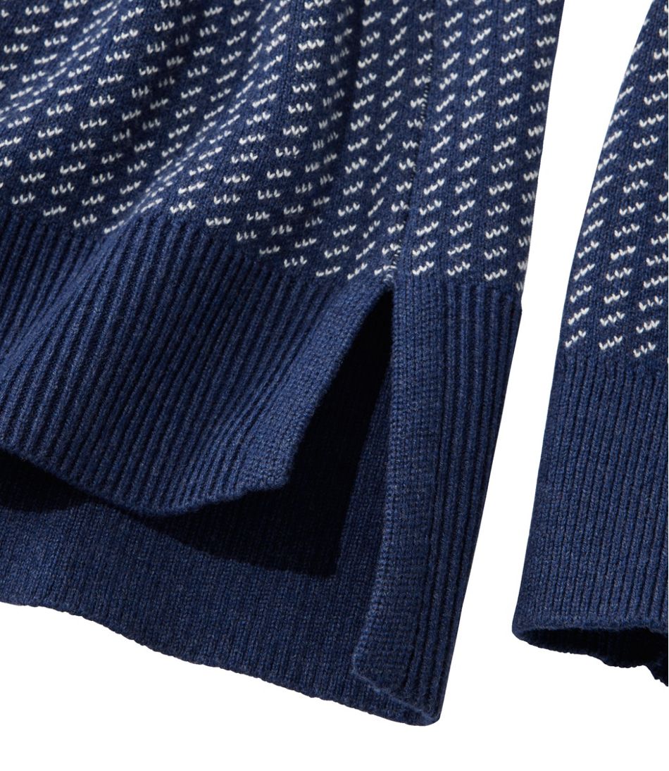 Women's Wicked Soft Cotton/Cashmere Crewneck Sweater, Pattern | L.L.Bean Trending