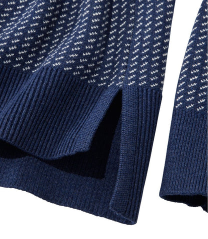 Women's Wicked Soft Cotton/Cashmere Crewneck Sweater, Pattern | L.L.Bean Trending