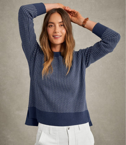 Women's Wicked Soft Cotton/Cashmere Crewneck Sweater, Pattern | L.L.Bean Trending