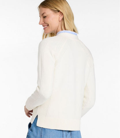 Women's Mariner Shaker Sweater, V-Neck Cardigan | L.L.Bean Recommended