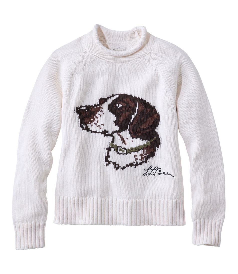 Women's Signature Original Cotton Sweater, Rollneck Novelty | L.L.Bean Exclusive