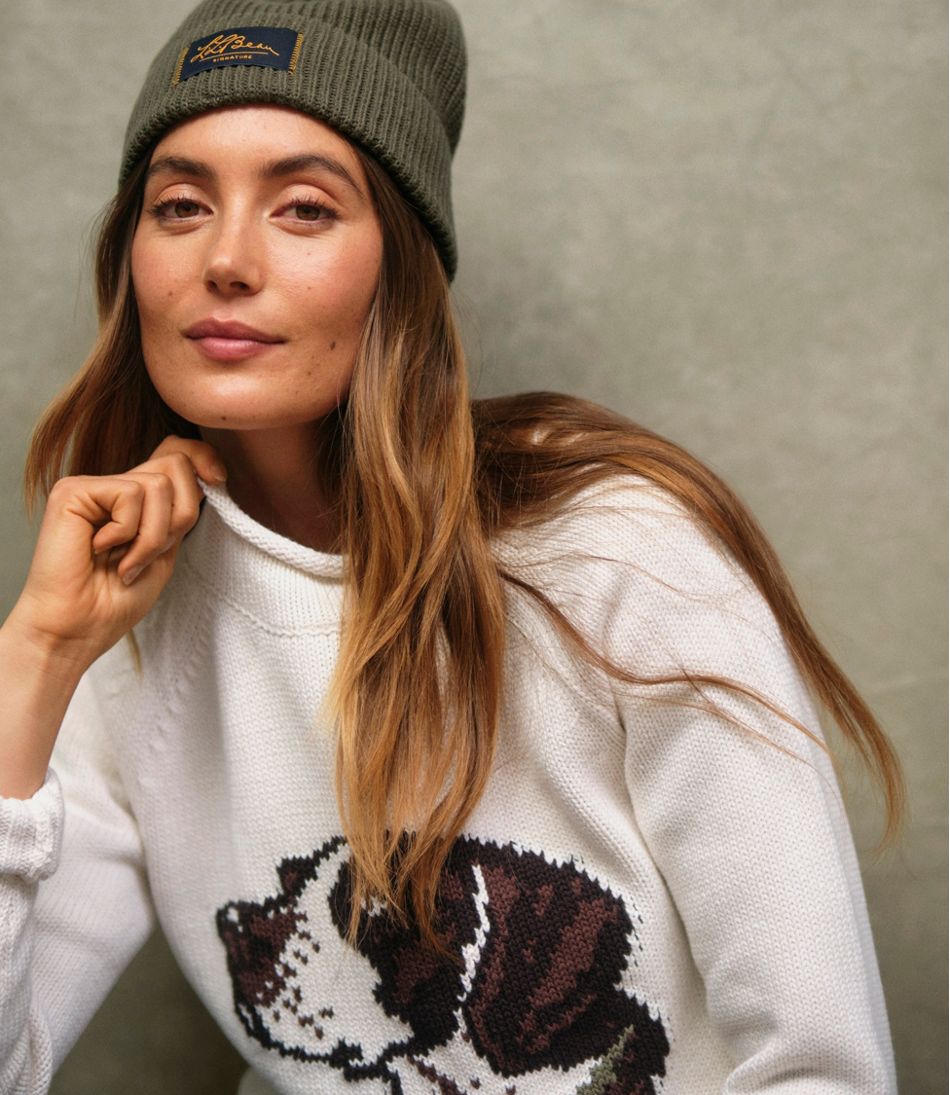 Women's Signature Original Cotton Sweater, Rollneck Novelty | L.L.Bean Exclusive