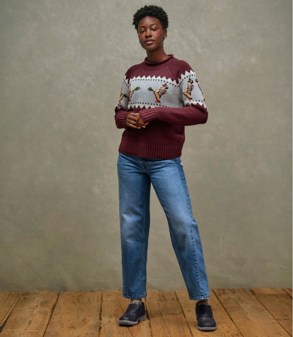 Women's Signature Original Cotton Sweater, Rollneck Novelty | L.L.Bean Exclusive