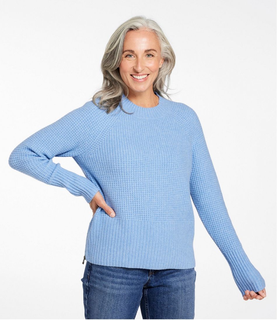 Women's SuperSoft Waffle Sweater, Crewneck | L.L.Bean Signature