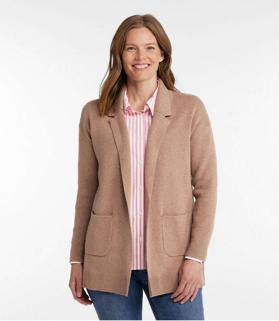 Women's Wicked Soft Cotton/Cashmere Coatigan Sweater | L.L.Bean Everyday