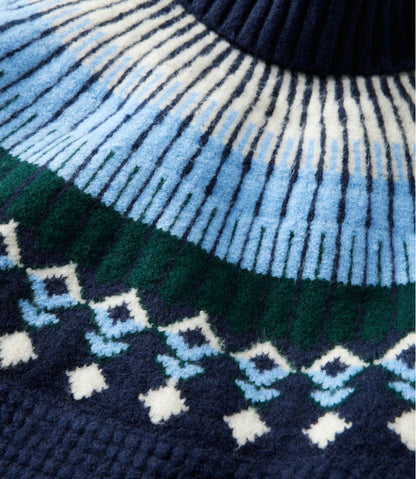 Women's SuperSoft Waffle Sweater, Turtleneck Fair Isle | L.L.Bean Value