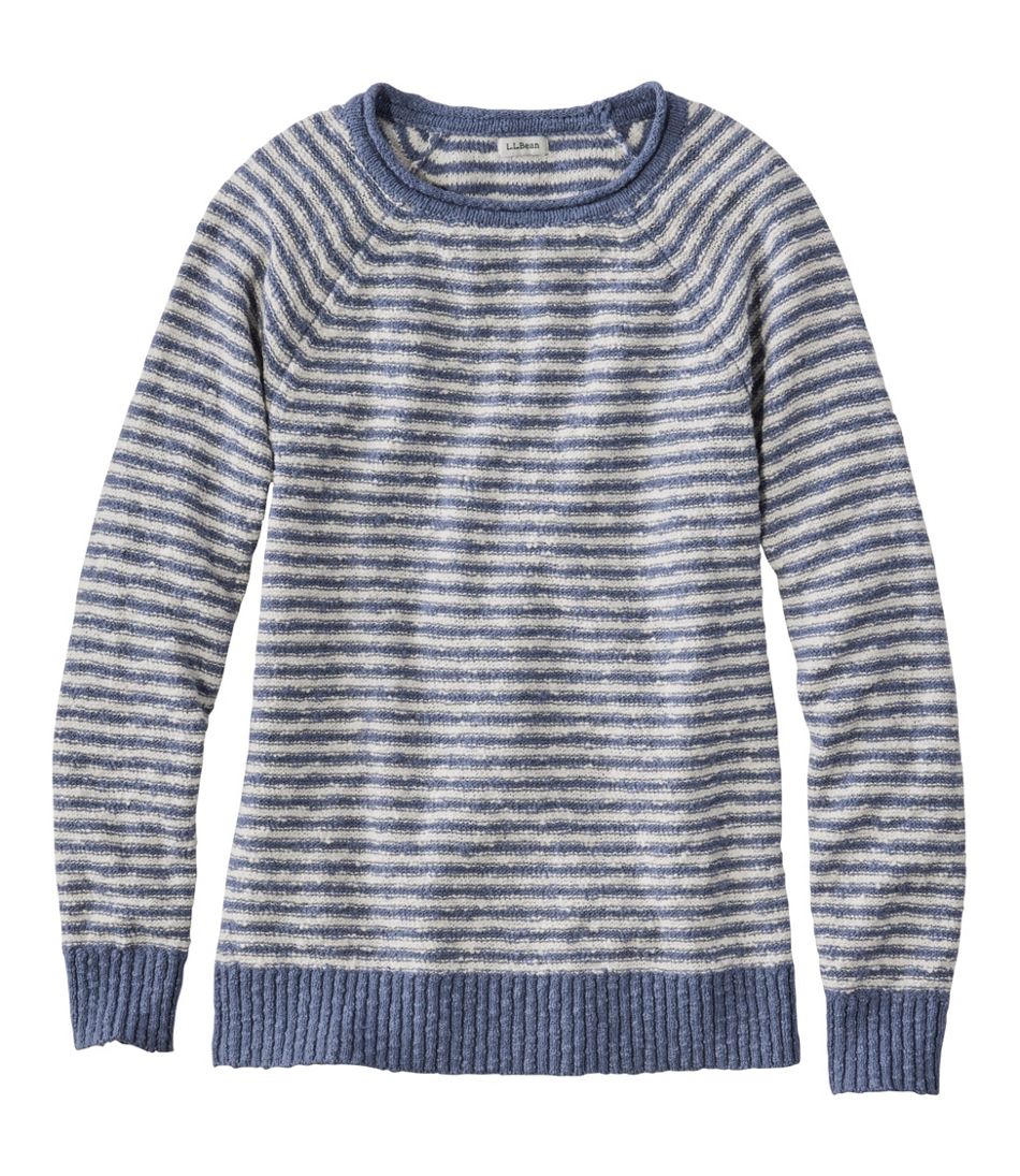 Women's Midweight Cotton Slub Rollneck Pullover Stripe | L.L.Bean Latest