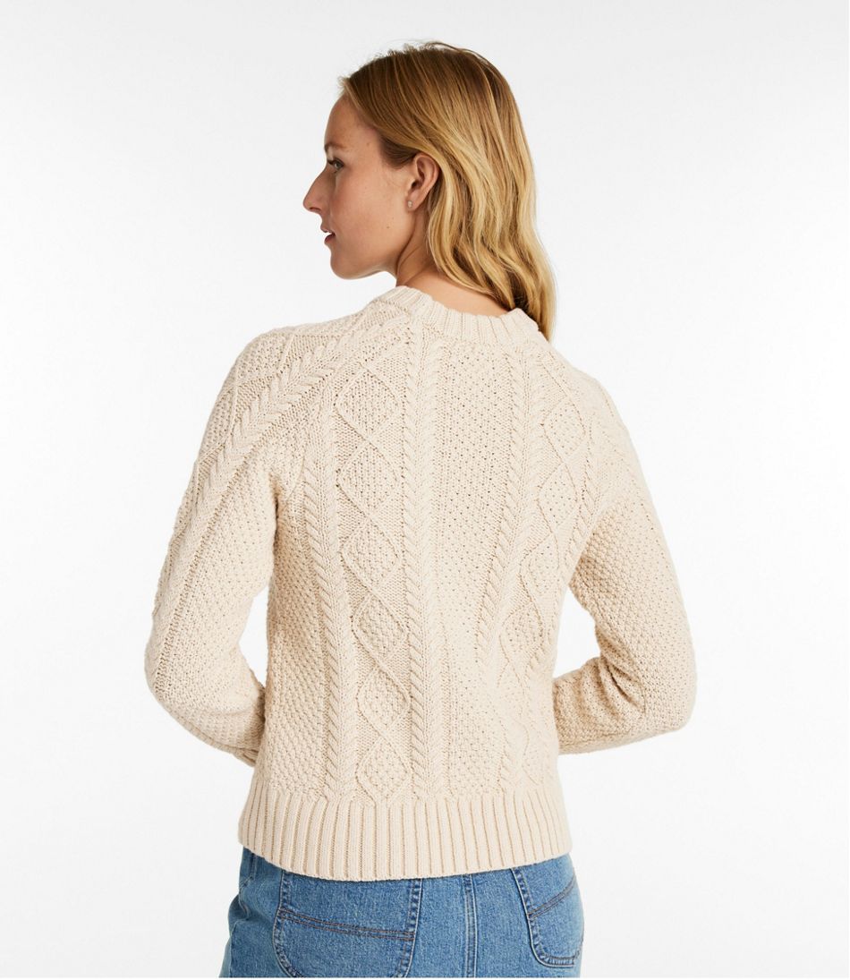 Women's Signature Cotton Fisherman Sweater, Crewneck | L.L.Bean Featured