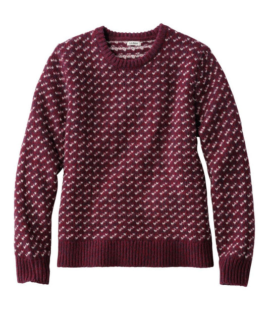 Women's Bean's Classic Ragg Wool Sweater, Crewneck Bird's-Eye | L.L.Bean Trending