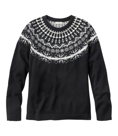 Women's Classic Cashmere Sweater, Crewneck Fair Isle | L.L.Bean Recommended