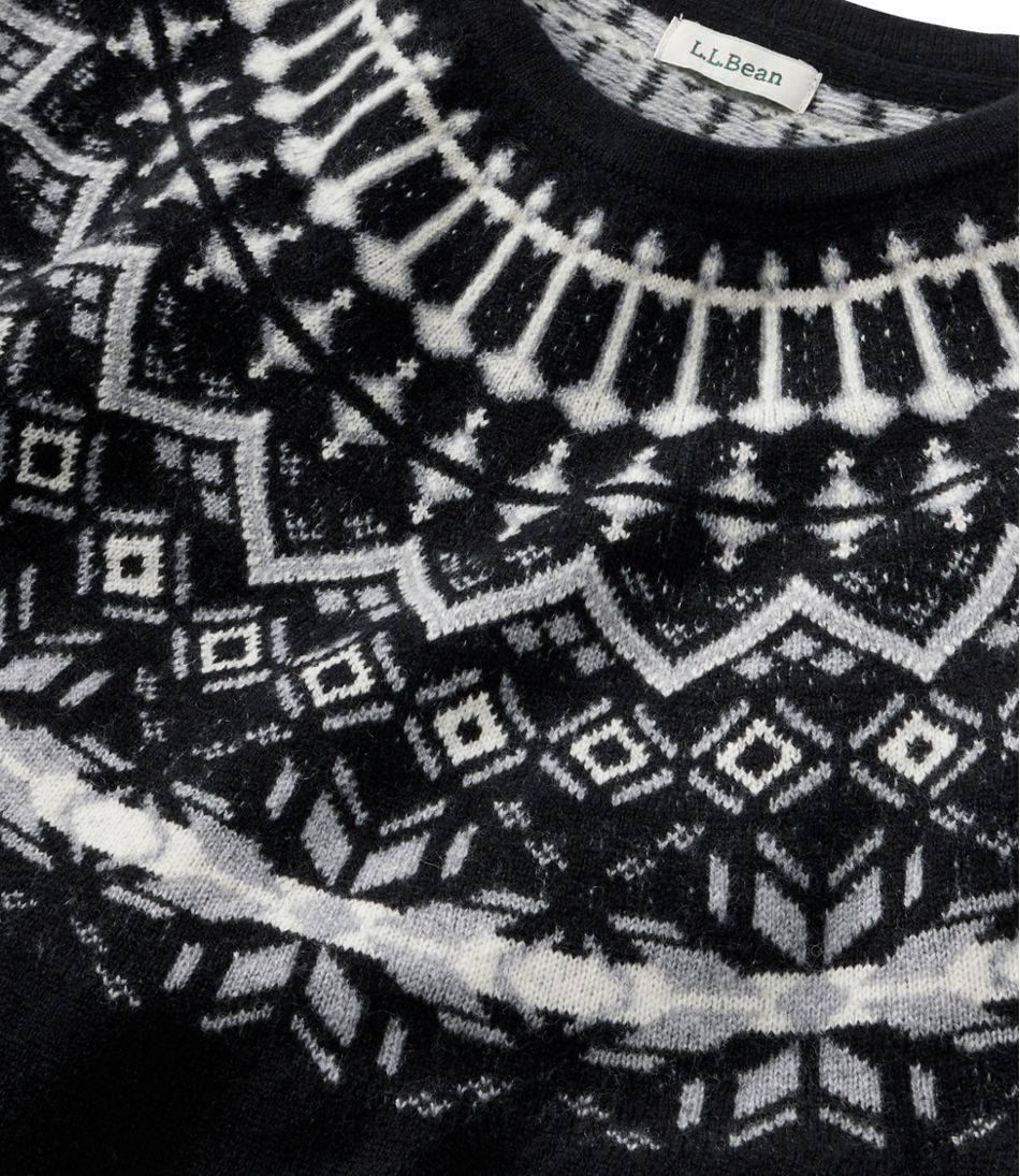 Women's Classic Cashmere Sweater, Crewneck Fair Isle | L.L.Bean Recommended