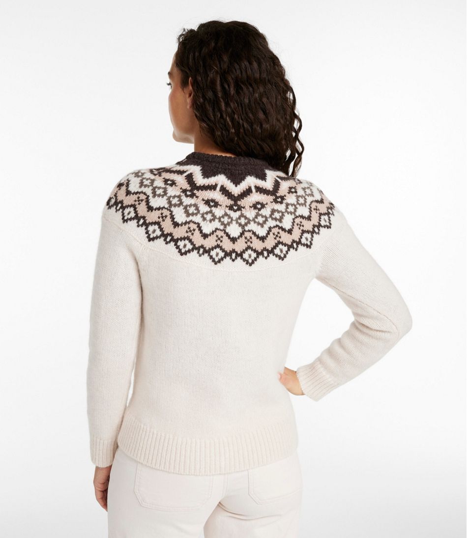 Women's Bean's Classic Ragg Wool Sweater, Crewneck Fair Isle | L.L.Bean Essential