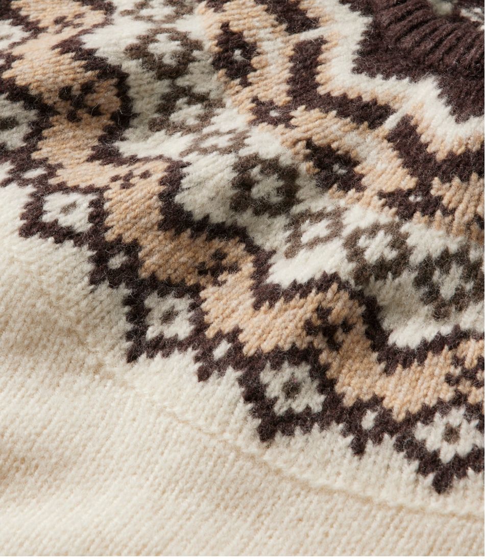 Women's Bean's Classic Ragg Wool Sweater, Crewneck Fair Isle | L.L.Bean Essential