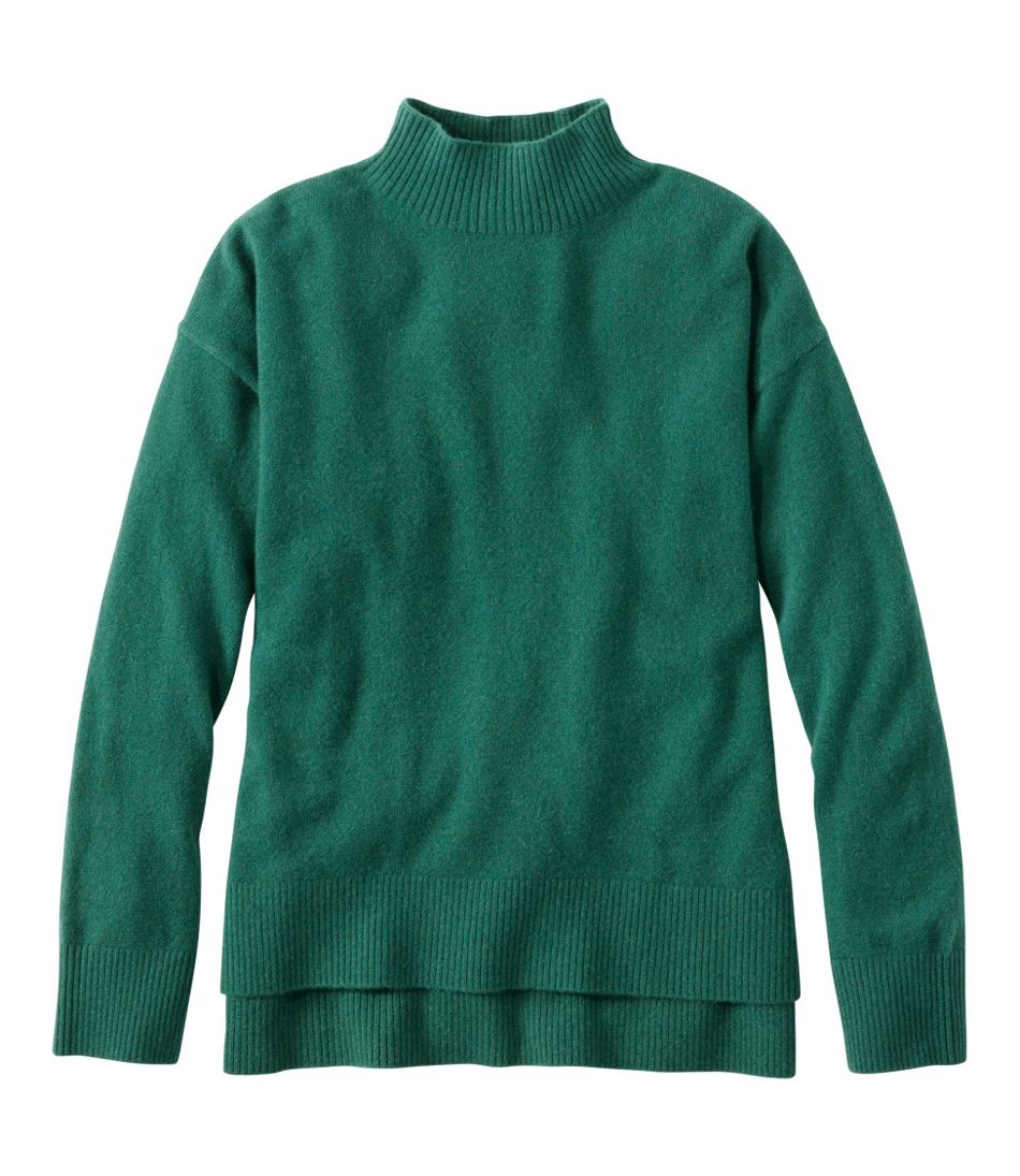 Women's Classic Cashmere Sweater, Relaxed Mockneck | L.L.Bean Featured