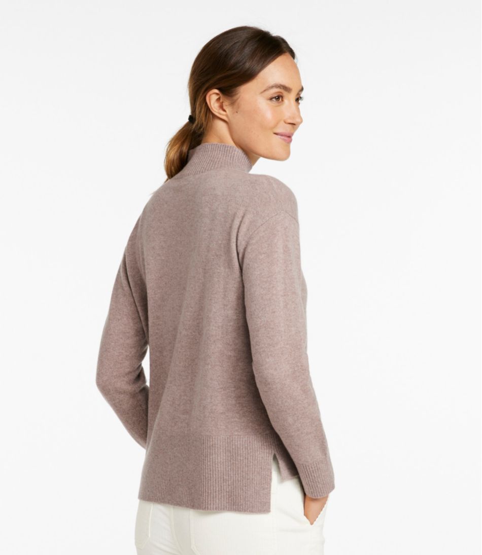 Women's Classic Cashmere Sweater, Relaxed Mockneck | L.L.Bean Featured