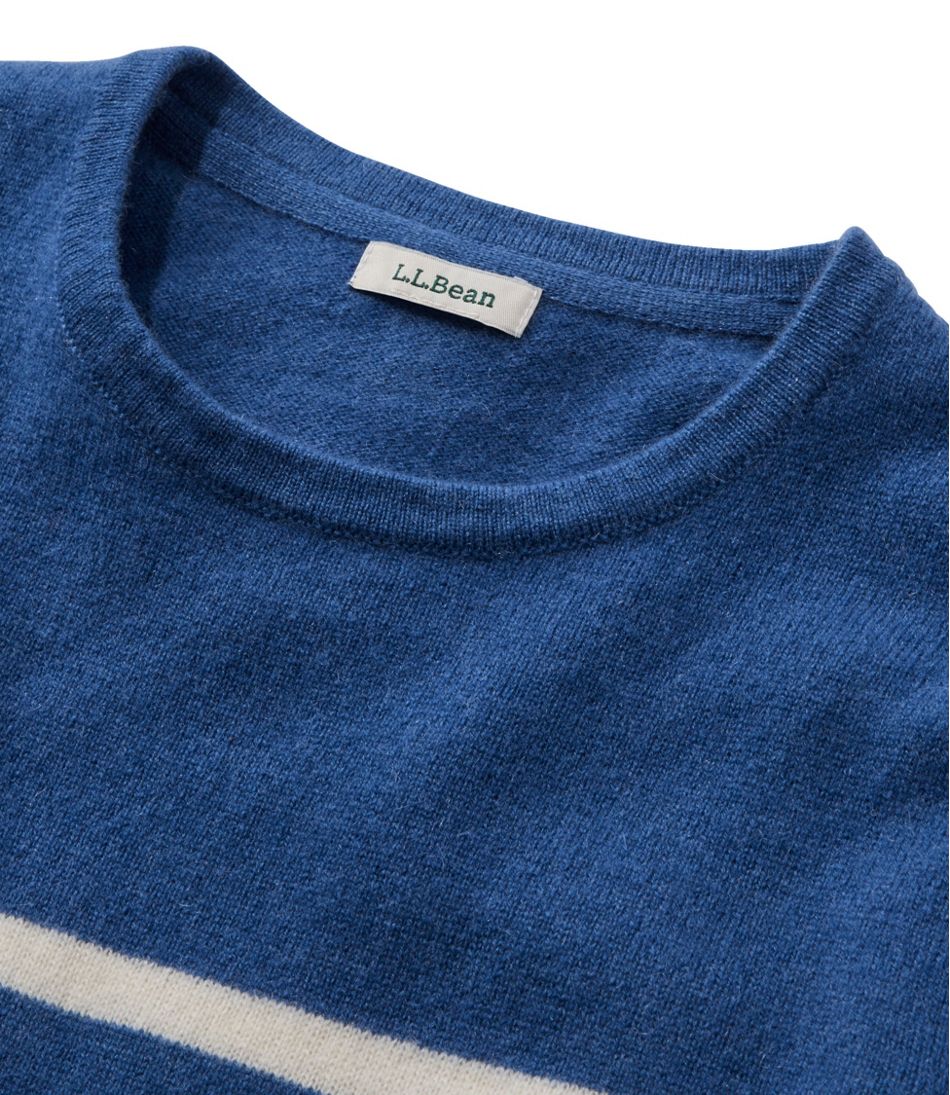 Women's Classic Cashmere Sweater, Crewneck Stripe | L.L.Bean Trending